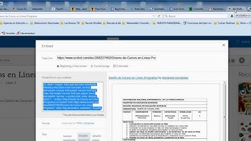 Scribd buscar HTML de documento para insertarlo en un recurso de Moodle