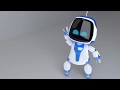 ASTRO BOT! My first 3D animation and proper 3D model.