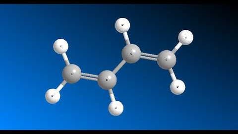 3D structure of Buta 1,3 diene
