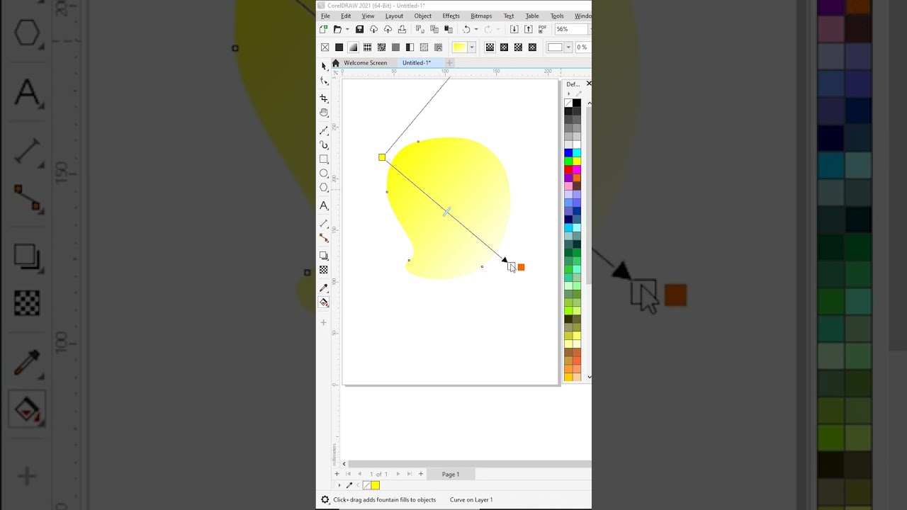 Vector Mango Creation In CorelDraw#shorts 