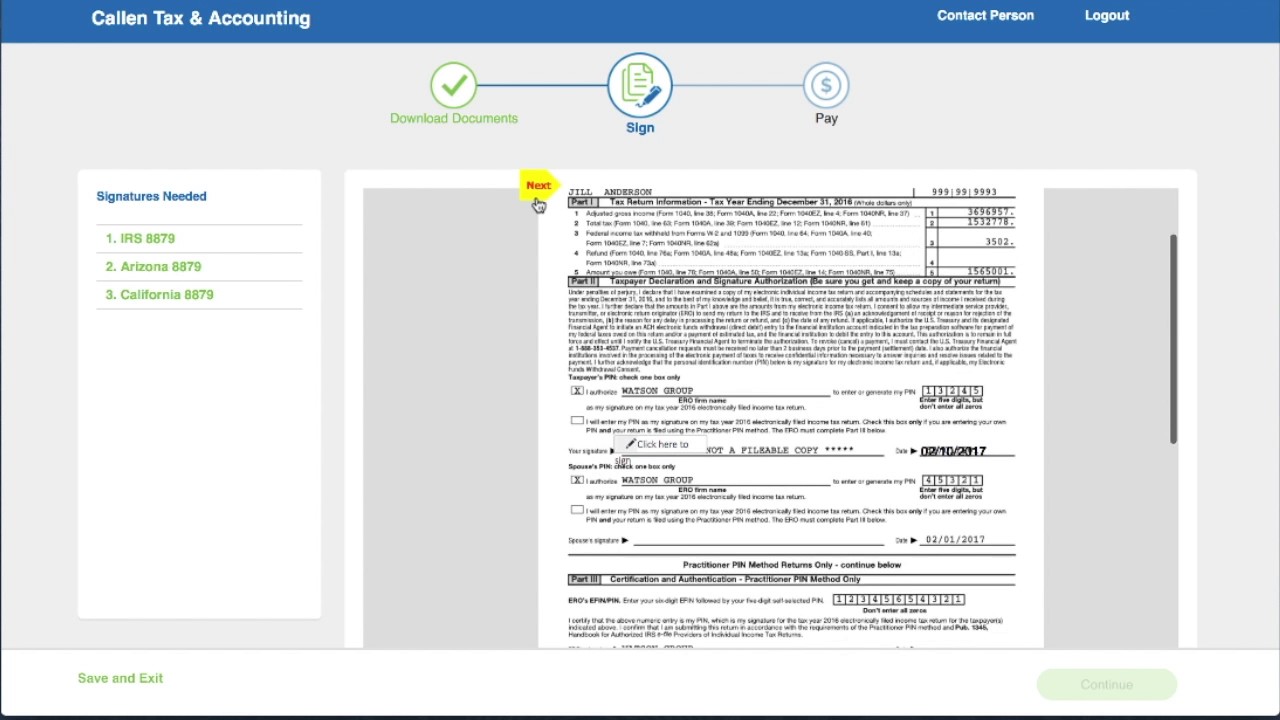 Tax Return Delivery System - Help Video