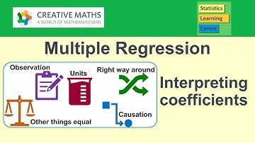 Multiple Regression - Interpreting coefficients