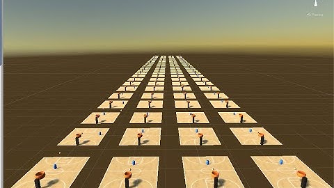 Unity ml agents- teaching a nerual network to play basketball