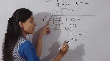 Class 10th Divide the Polynomial p(x) by g(x) and find the remainder and quotient