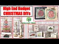 $1 HIGH END BUDGET WOOD CHRISTMAS DECOR DIYS | DOLLAR TREE DIYS | CRAFT SHOW 2021 IDEAS | FARMHOUSE