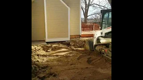 Starting the excavation on an addition