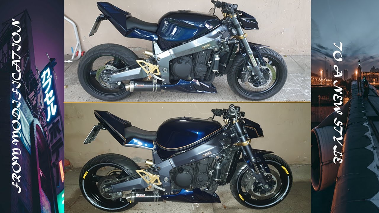 Kawasaki ZX7R Streetfighter  Reparatur - Benzin ⛽ zerstört Tanklack.
