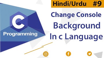 How to change console background color in c language