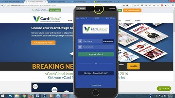 vCard Global Mobile App Overview