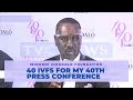 Pastor ituah ighodalo press conference themed 4040 for ibidunni ighodalo foundation on 17072020