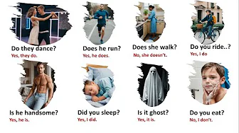 Daily Life Questions/ Answers: Using Do, Does, Did, Is, Am, and Are| Questions/Answers