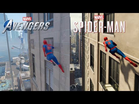 Spider-man Mechanics Comparison | Marvel&rsquo;s Avengers Game And Spiderman 2018 Game