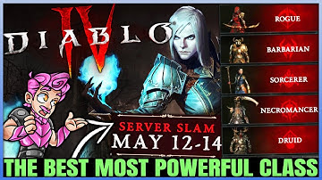 Diablo 4 - Which Class is Best to Choose - All 5 Classes Guide & Build Server Slam! (Made Pre Patch)