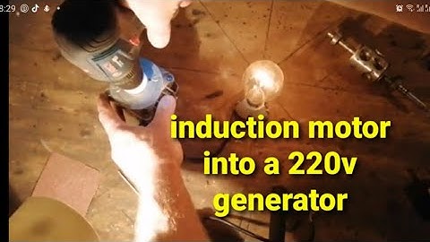 How to Convert an Induction Motor into a 220v Generator?