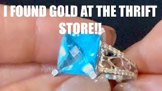 Thrift With Me! I Found A Gold Ring And So Much Vintage Jewelry And Home Decor!