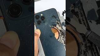 iPhone 12 Pro Max Back Glass Cracked Repair Full Summary #smartphone #iphone #repair #shorts