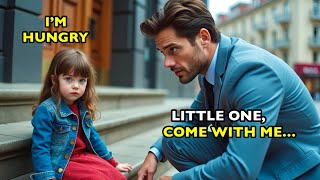 Little girl was sitting on hotel steps when Millionaire CEO approached her… she said: “I’m hungry”