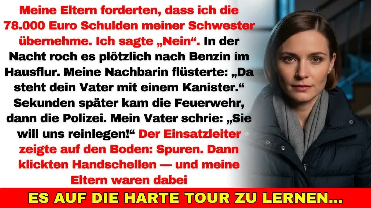 Meine Eltern wollten mein Haus anzünden, weil ich die 78 000€ Schulden meiner Schwester nicht za