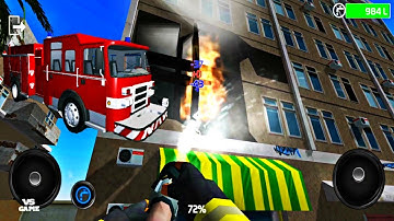 First day as a Firefighter | Fire Engine Simulator Android Gameplay