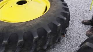 FIRESTONE 18.4-38 TIRE ON 9 BOLT HOLE RIM*PAIR For Sale
