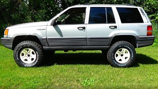 Установка 4-дюймового подъемника Zone Offroad на Jeep Grand Cherokee 95-й модели