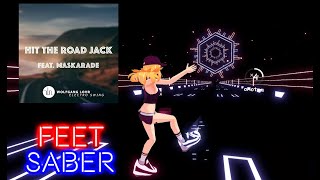 【MOD】FeetSaber - Wolfgang Lohr ft. Maskarade – Hit the Road Jack (Electro Swing) [FullBodyTracking]