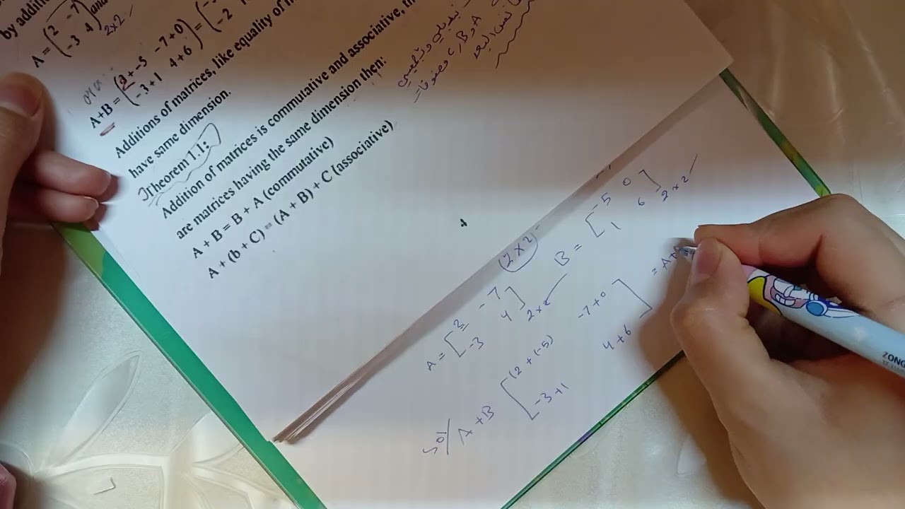 شرح المصفوفات جزء الاول 