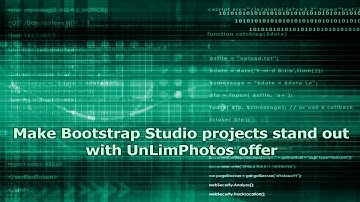 Unlimphotos Offer  Great For Bootstrap Studio Projects