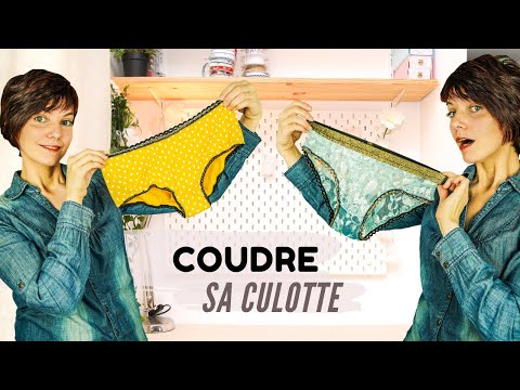 TUTO COMMENT COUDRE UNE CULOTTE SLIP BIKINI T34 à 46 lingerie facile débutant (DIY couture)