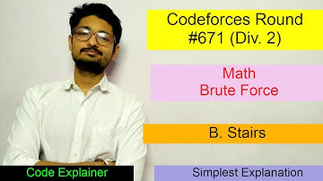 B. Stairs | Codeforces Round #671 (Div. 2) | CODEFORCES