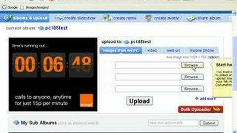 Upload to Photobucket