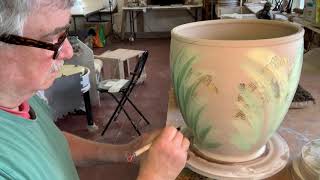 Underglaze Painting for Beginners - Learn how to QUICKLY draw and