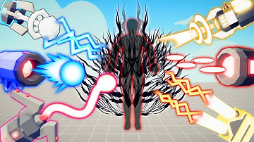 ALL ULTIMATE NEON WEAPON vs UNNAMED PEASANT | TABS - Totally Accurate Battle Simulator