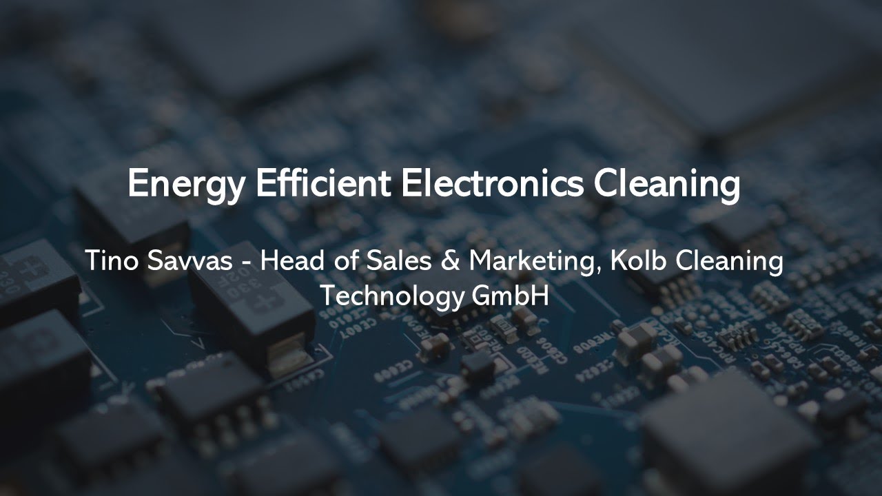 Kolb | Factory of The Future | Energy Efficient Electronics Cleaning
