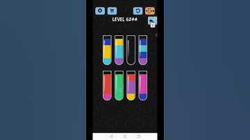 Water Color Sort Level 6244 Gameplay Solution