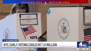 New York City early voting could hit 1.5 million voters | NBC New York