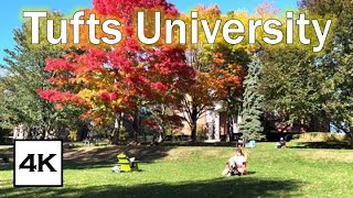 Tufts University Walk · Campus Tour 🍁 · 4K