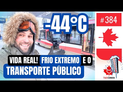 PERRENGUE? Como funciona o TRANSPORTE PÚBLICO no CANADÁ no FRIO EXTREMO? Calgary, Sobrevivência #384