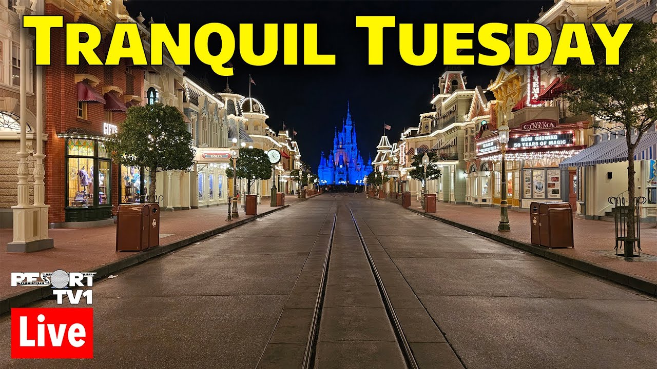🔴Live: Tranquil Tuesday at Magic Kingdom - Walt Disney World Live Stream - 7-25-23
