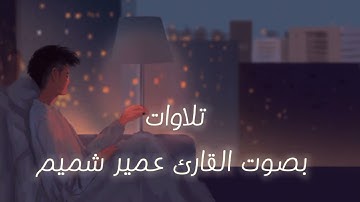 تلاوات بصوت القارئ عمير شميم💎