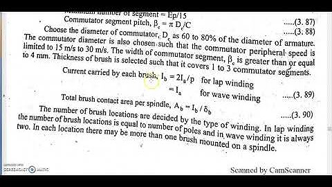 Design of Commutator and Brushes in DC Machines