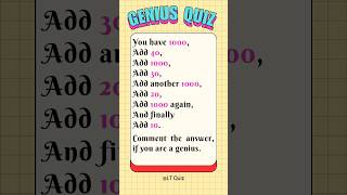 Genius IQ Test-Math Puzzles | Tricky Riddles | Math Game.