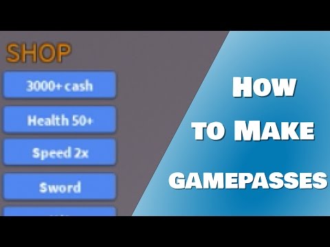 how to make a money gamepass on roblox