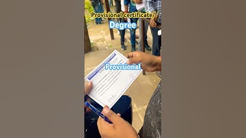 CCS University Meerut for Provisional Certificate or Degree For UPSI form #ccsu #ccsumeerut #shorts