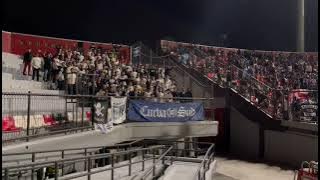 Aremania away Bali | Aksi curva 10 sud di stadion Kapten I Wayan Dipta