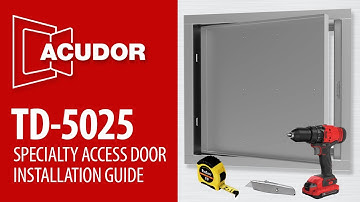Acudor TD-5025 Specialty Access Door Installation Guide