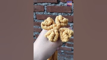 Macrame four leaf clover #Shortvideo_macrame