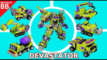 Devastator !! again ? ⚡️ Speed build how to make Lego Transformers Combiner 6in1 Sembo block 103081