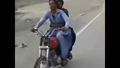 Funny One Wheeling Accident