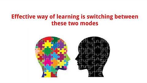How to Switch between Focused and Diffused mode of Thinking